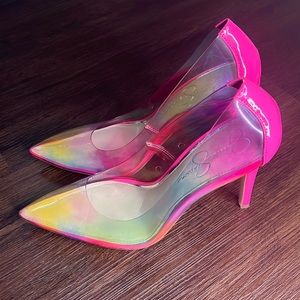 Jessica Simpson Neon Patent Leather Heels